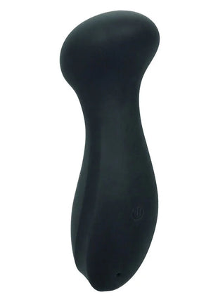 Schwarzes silikonhandhabbares persönliches vergnügungsgerät mit glattem ergonomischem design und einschaltknopf von calexotics boundless mini massager