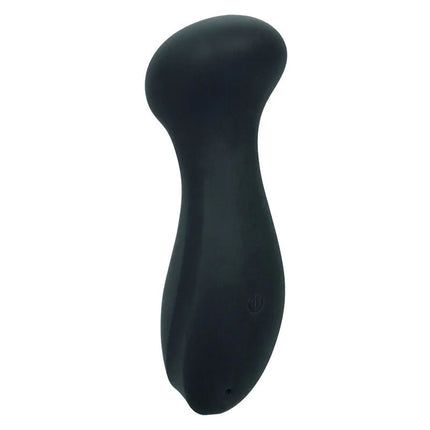Schwarzes silikonhandhabbares persönliches vergnügungsgerät mit glattem ergonomischem design und einschaltknopf von calexotics boundless mini massager