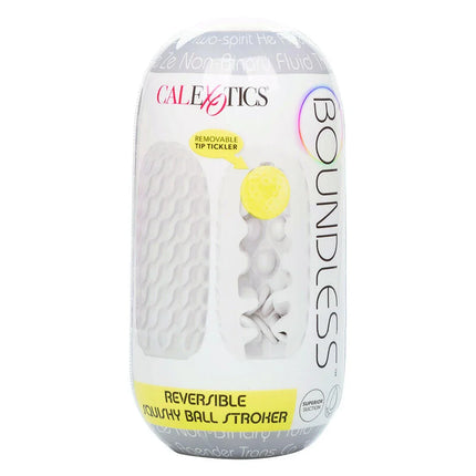 CALEXOTICS - BOUNDLESS REVERSIBLE SQUISHY BALL STROKE GRAU - Ei-Masturbator