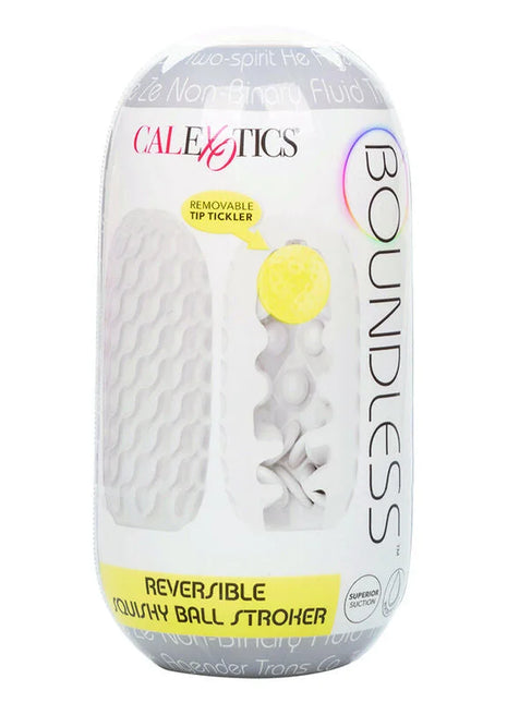CALEXOTICS - BOUNDLESS REVERSIBLE SQUISHY BALL STROKE GRAU - Ei-Masturbator