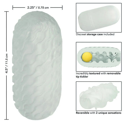 CALEXOTICS - BOUNDLESS REVERSIBLE SQUISHY BALL STROKE GRAU - Ei-Masturbator