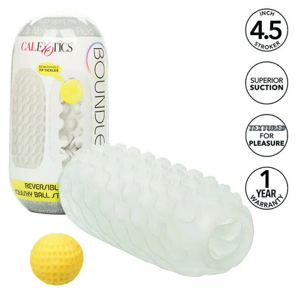 CALEXOTICS - BOUNDLESS REVERSIBLE SQUISHY BALL STROKE GRAU - Ei-Masturbator