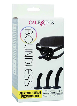 Calexotics boundless silikon-kurve-pegging-kit in schwarz aus silikon im paket