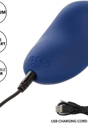 CaleXotics cashmere samt curve blau glattes silikon erwachsenenprodukt mit usb ladegerät