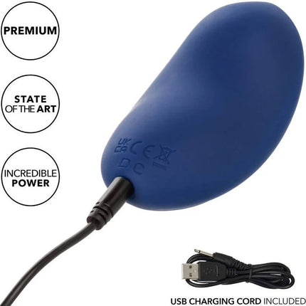 CaleXotics cashmere samt curve blau glattes silikon erwachsenenprodukt mit usb ladegerät
