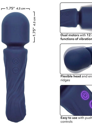 CALEXOTICS - CHARISMA ALLURE MASSAGER DOPPELMOTOR 12 FUNKTIONEN 17,25 CM X 4,5 CM LILA