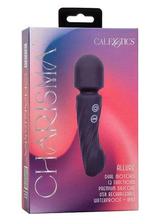 CALEXOTICS - CHARISMA ALLURE MASSAGER DOPPELMOTOR 12 FUNKTIONEN 17,25 CM X 4,5 CM LILA