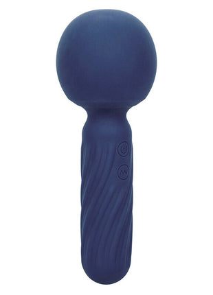 Navyblauer silicone wand mit texturiertem griff und powerknopf calexotics charisma seduction massager 12 funktionen