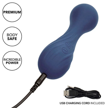 Calexotics charisma temptation massager 12 funktionen lila silikon körperstab mit zwei steuerknöpfen und usb ladekabel
