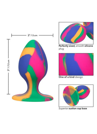 CALEXOTICS - CHEEKY MEDIUM TIE-DYE PLUG ANAL - Analplug