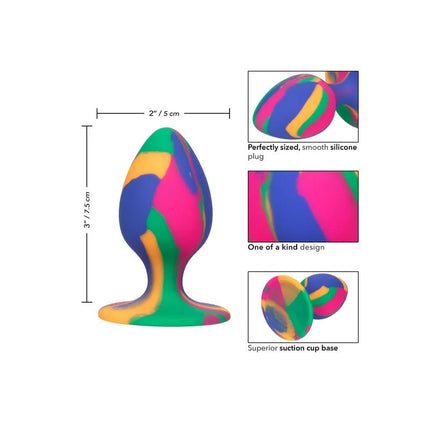 CALEXOTICS - CHEEKY MEDIUM TIE-DYE PLUG ANAL - Analplug