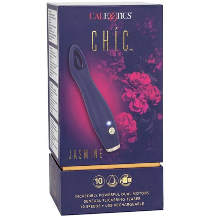 Navy blaue calexotics chic jasmine dual motor teaser mit silberner akzent und led licht für 10 geschwindigkeiten