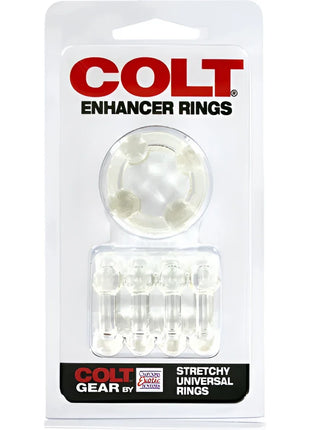 CaleXotics colt enhancer rings klar sind klare kunststoff-ringe im colt-markenpaket zur verbesserten passform
