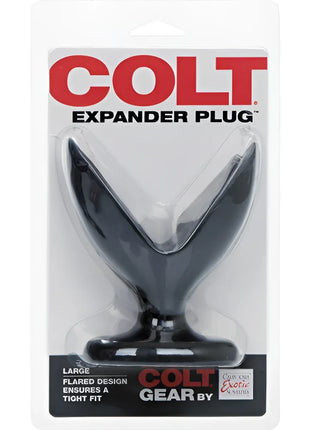 Blackes kunststoff colt expander stecker mit auffälligem v-förmigem design von calexotics