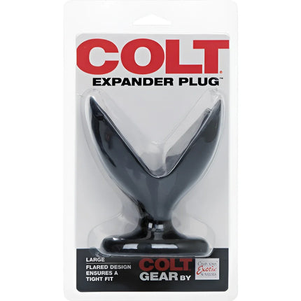 Blackes kunststoff colt expander stecker mit auffälligem v-förmigem design von calexotics