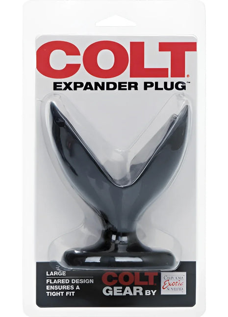 Blackes kunststoff colt expander stecker mit auffälligem v-förmigem design von calexotics