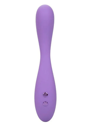Lila silikon vibrierender zauberstab von calexotics contour demi violet mit zwei runden steuerungstasten