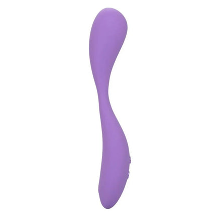 Calexotics contour demi violet silikon vibratory wand in lila mit glattem, gebogenem design und dezenten tasten