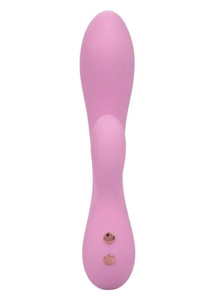 CaleXotics contour zoie rosa pink silikon vibrator mit zwei rosegold steuerknöpfen am unteren ende