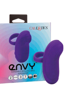 Lila silikon handheld rollball massager mit dualmotoren und usb aufladbarem design von calexotics