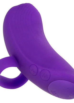 Calexotics envy handmassager mit rollball in lila aus silikon mit integriertem gebogenem wand und zwei steuerknöpfen