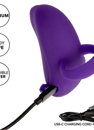 Purple silikon handmassager von Calexotics mit rollball, ergonomischem design und 7 vibrationsstufen