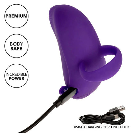 Purple silikon handmassager von Calexotics mit rollball, ergonomischem design und 7 vibrationsstufen