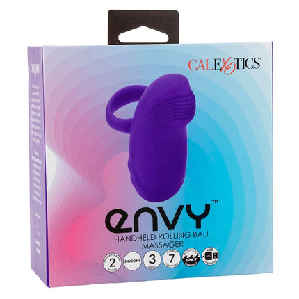 Purple silikon handmassager mit rollball und 7 vibrationen von calexotics für entspannung