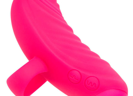 Vibranter rosa silikon handmassager mit rollball und zwei bedientasten von CALEXOTICS mit 7 vibrationen