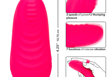 Vibranter rosa silikon handmassager mit rollball und 7 vibrationen von CalExotics mit ergonomischem griff