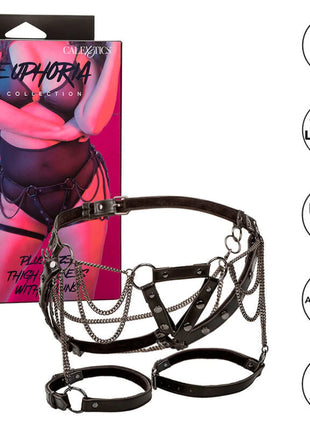 CALEXOTICS - EUPHORIA MULTICHAIN OBERSCHENKELHARNESS PREMIUM PLUS GRÖSSE