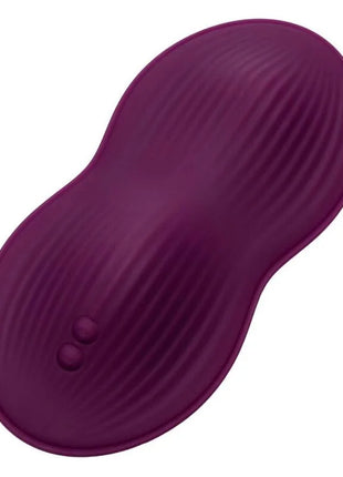 Calexotics fernbedienung dual rider lila silikon massager mit nussförmigem design und feiner rilletektur