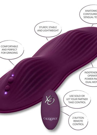 Purple calexotics fernbedienung dual rider mit konturierter struktur und ovaler fernbedienung