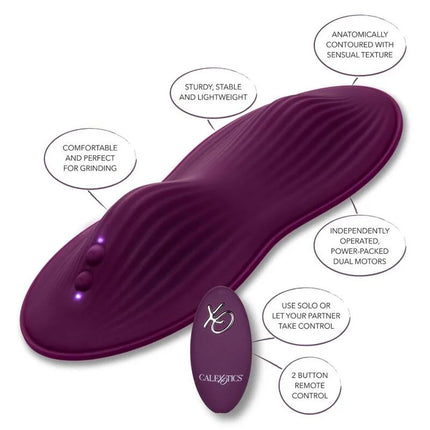 Purple calexotics fernbedienung dual rider mit konturierter struktur und ovaler fernbedienung