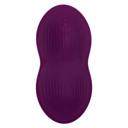 CaleXotics fernbedienung dual rider lila silikon vibrator in erdnussform für vielseitige massage