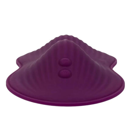 Purple silikon shellförmige fernbedienung mit zwei kreisförmigen tasten calexotics dual rider