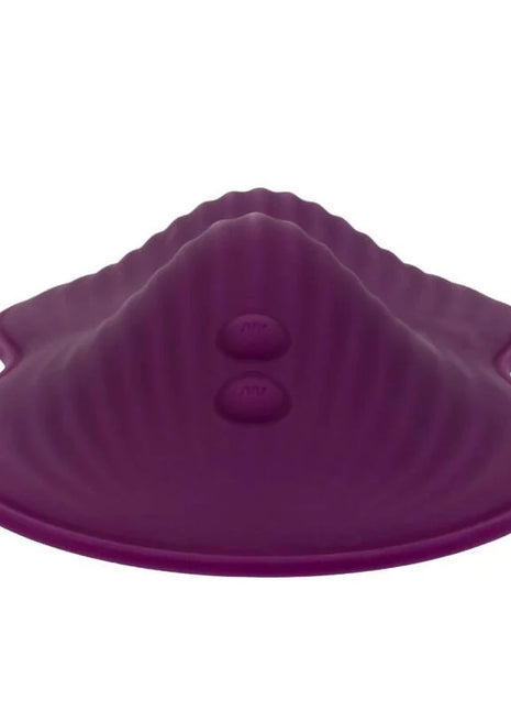 Purple silikon shellförmige fernbedienung mit zwei kreisförmigen tasten calexotics dual rider