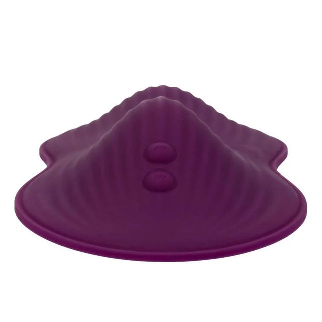Purple silikon shellförmige fernbedienung mit zwei kreisförmigen tasten calexotics dual rider