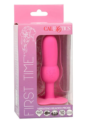 Pink calexotics first time anal plug mit perlensonde 10 vibrationen rosa in originalverpackung