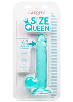 CALEXOTICS - GRÖSSE KÖNIGIN-DILDO BLAU 15.3 CM - Dildo mit Saugnapf