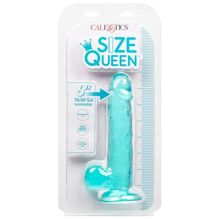 CALEXOTICS - GRÖSSE KÖNIGIN-DILDO BLAU 15.3 CM - Dildo mit Saugnapf