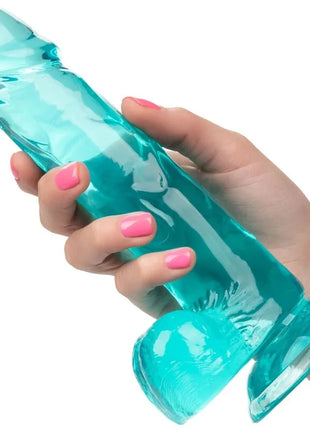 CALEXOTICS - GRÖSSE KÖNIGIN-DILDO BLAU 15.3 CM - Dildo mit Saugnapf