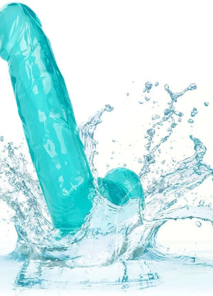 CALEXOTICS - GRÖSSE KÖNIGIN-DILDO BLAU 15.3 CM - Dildo mit Saugnapf