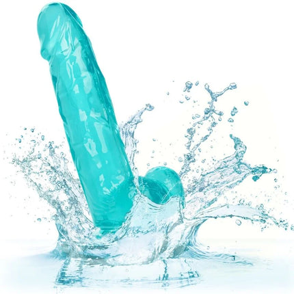 CALEXOTICS - GRÖSSE KÖNIGIN-DILDO BLAU 15.3 CM - Dildo mit Saugnapf
