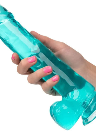 CALEXOTICS - GRÖSSE KÖNIGIN-DILDO BLAU 20.3 CM - Dildo mit Saugnapf