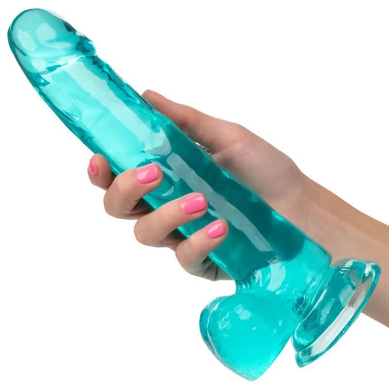 CALEXOTICS - GRÖSSE KÖNIGIN-DILDO BLAU 20.3 CM - Dildo mit Saugnapf