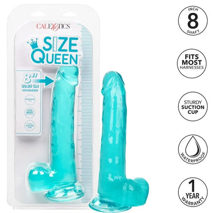 CALEXOTICS - GRÖSSE KÖNIGIN-DILDO BLAU 20.3 CM - Dildo mit Saugnapf