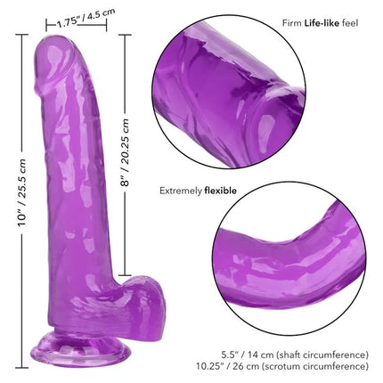 CALEXOTICS - GRÖSSE KÖNIGIN-DILDO LILA 20.3 CM - Dildo mit Saugnapf