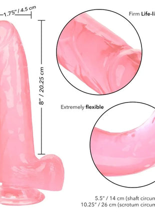 CALEXOTICS - GRÖSSE KÖNIGIN-DILDO ROSA 20.3 CM - Dildo mit Saugnapf