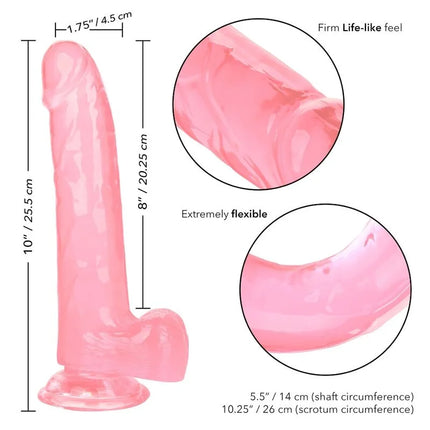 CALEXOTICS - GRÖSSE KÖNIGIN-DILDO ROSA 20.3 CM - Dildo mit Saugnapf